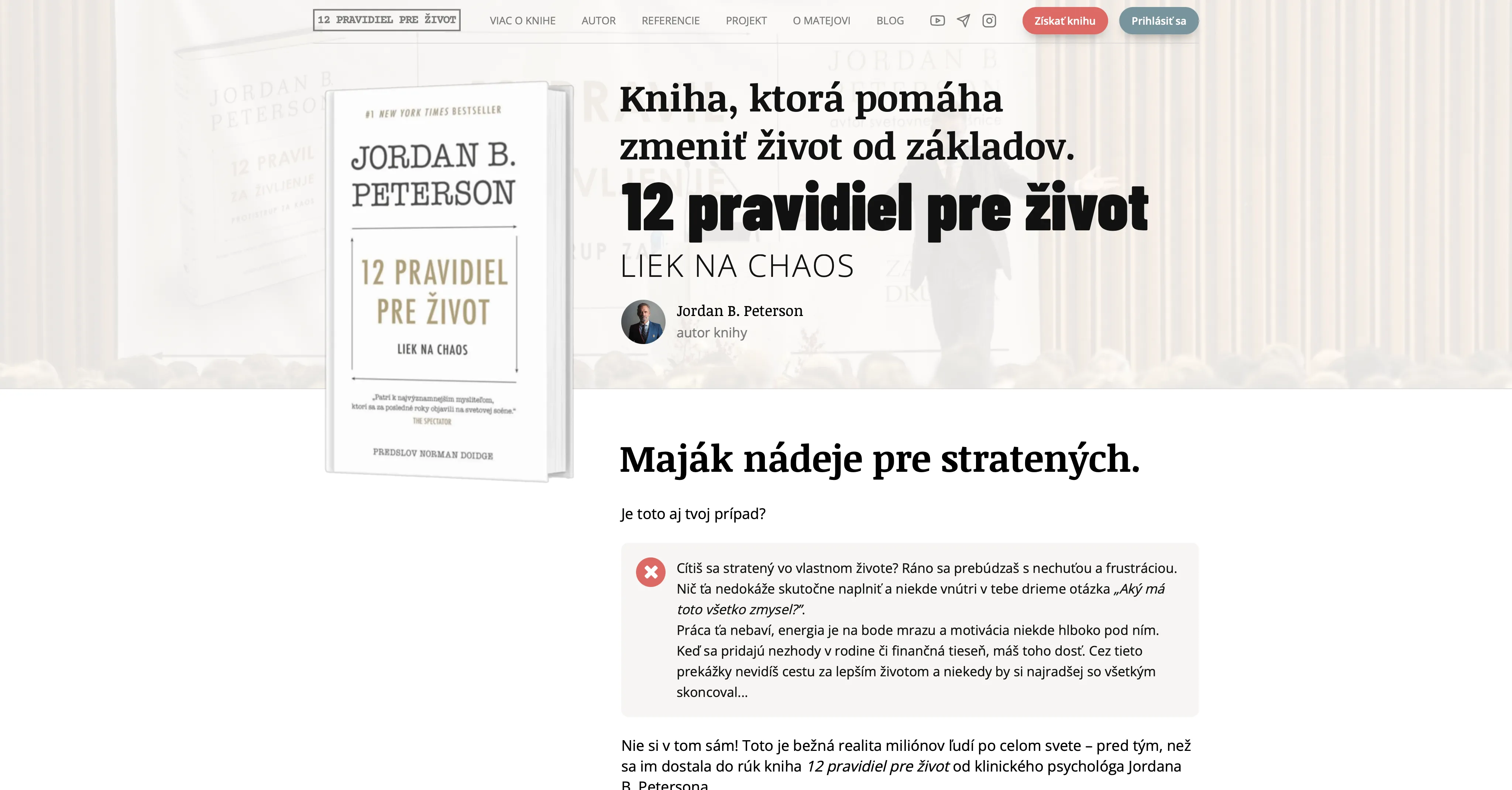 Kniha 12 pravidiel pre život